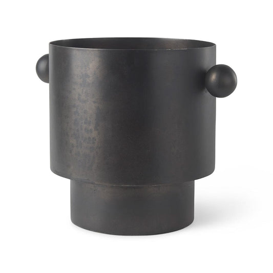 Mercana - Juno 8.5H Large Black Iron Vase - 69871 view 1