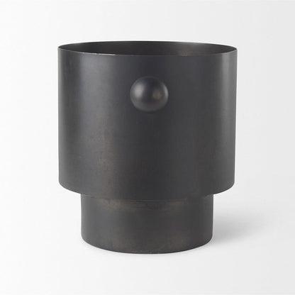 Mercana - Juno 8.5H Large Black Iron Vase - 69871 view 3