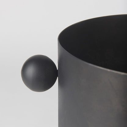 Mercana - Juno 8.5H Large Black Iron Vase - 69871 view 7