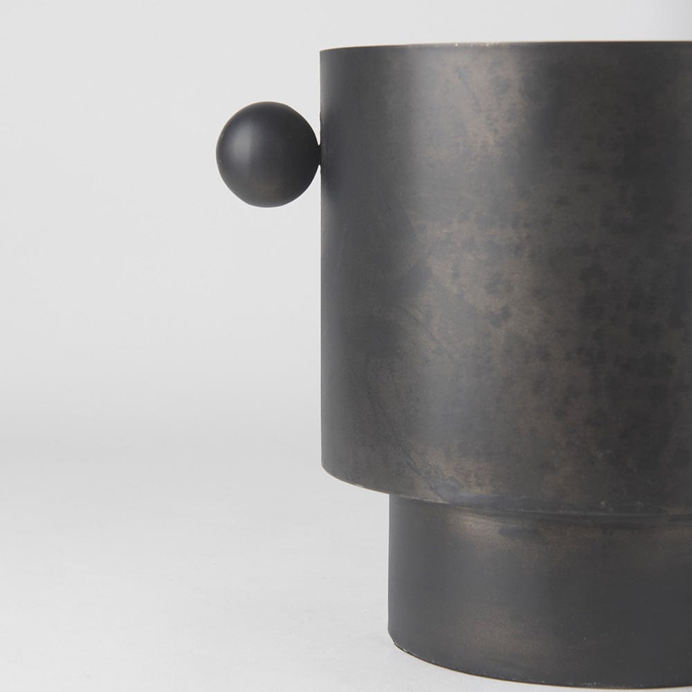 Mercana - Juno 8.5H Large Black Iron Vase - 69871 view 8