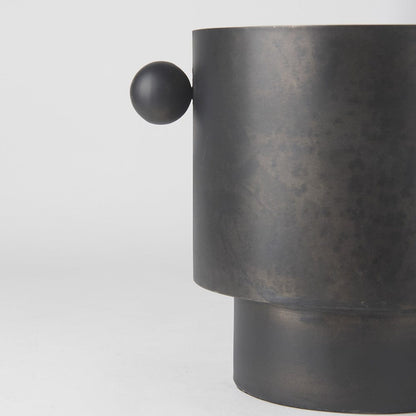 Mercana - Juno 8.5H Large Black Iron Vase - 69871 view 8
