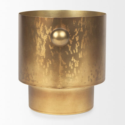 Mercana - Juno 8.5H Large Gold Iron Vase - 69867_CLOSEOUT view 3