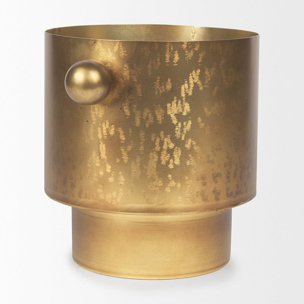 Mercana - Juno 8.5H Large Gold Iron Vase - 69867_CLOSEOUT view 4
