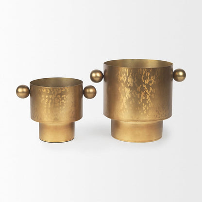 Mercana - Juno 8.5H Large Gold Iron Vase - 69867_CLOSEOUT view 10