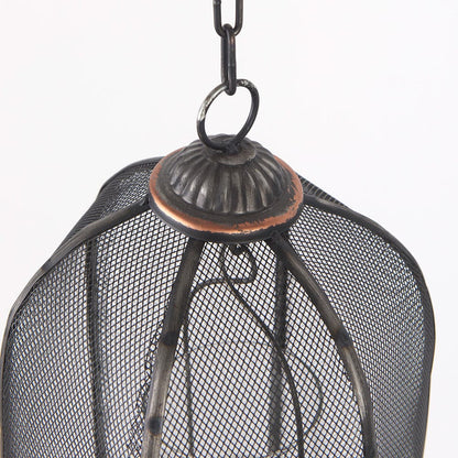 Mercana - Jutland Set of Three Black Metal Bird Cage Candle Holder Lanterns - 53275_CLOSEOUT view 5