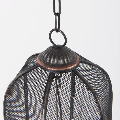 Mercana - Jutland Set of Three Black Metal Bird Cage Candle Holder Lanterns - 53275_CLOSEOUT view 6
