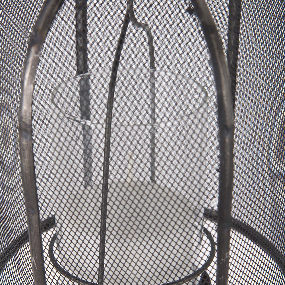 Mercana - Jutland Set of Three Black Metal Bird Cage Candle Holder Lanterns - 53275_CLOSEOUT view 7