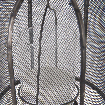 Mercana - Jutland Set of Three Black Metal Bird Cage Candle Holder Lanterns - 53275_CLOSEOUT view 7