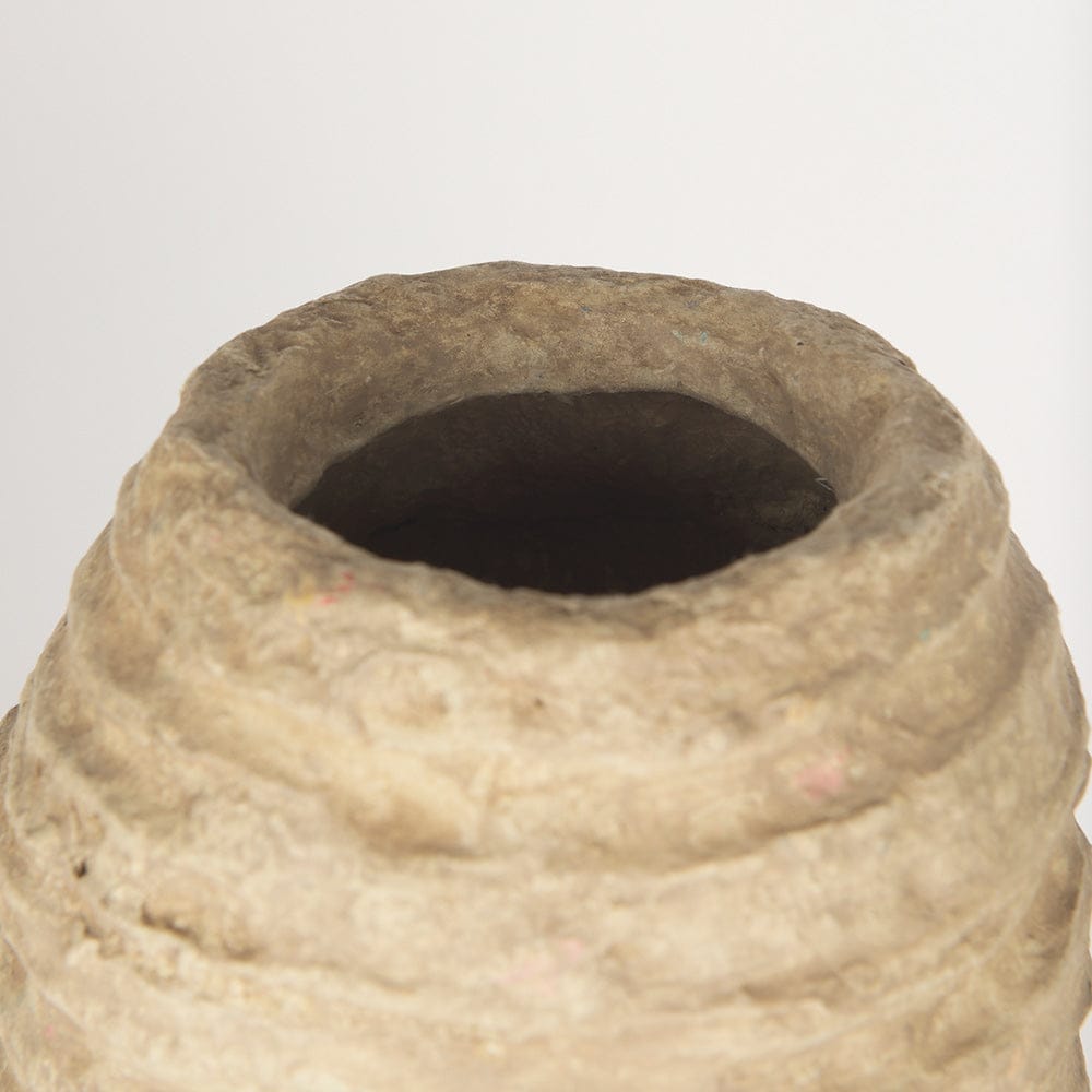 Mercana - Kamli Large Beige Paper Mache Vase - 70213_CLOSEOUT view 5