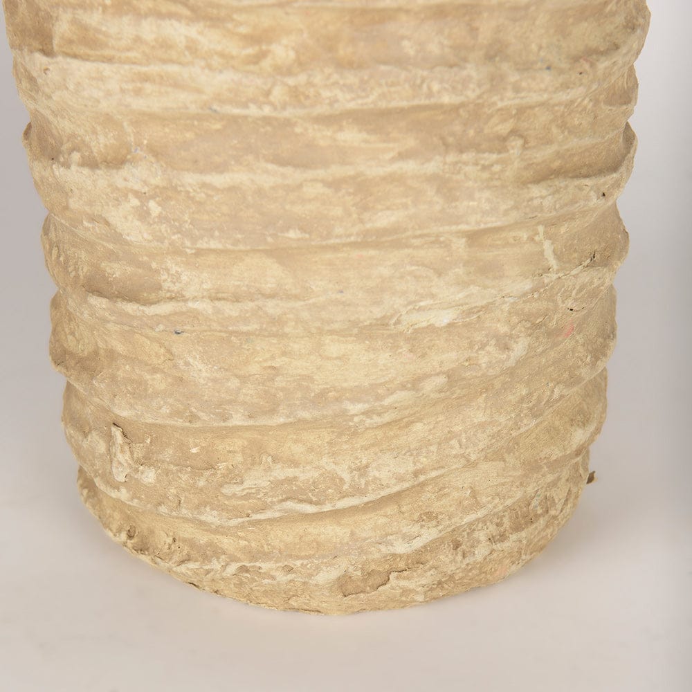 Mercana - Kamli Large Beige Paper Mache Vase - 70213_CLOSEOUT view 6