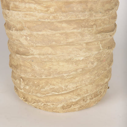 Mercana - Kamli Large Beige Paper Mache Vase - 70213_CLOSEOUT view 6
