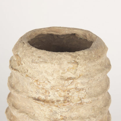 Mercana - Kamli Small Beige Paper Mache Vase - 70212 view 4
