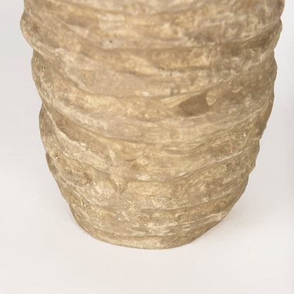 Mercana - Kamli Small Beige Paper Mache Vase - 70212 view 6