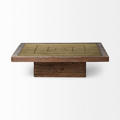 Mercana - Kandinsky 50" Square Brown Solid Wood Table & Base Coffee Table - 68449-AB view 3