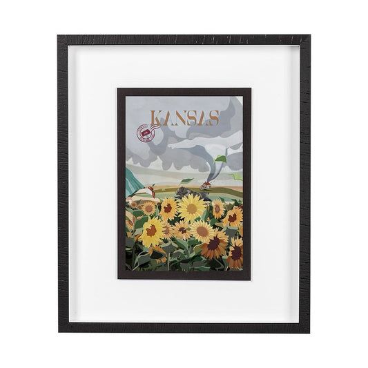 Mercana - Kansas Go USA M by Mercana Studio a Framed Art Print Matted under Glass - 13775 view 1