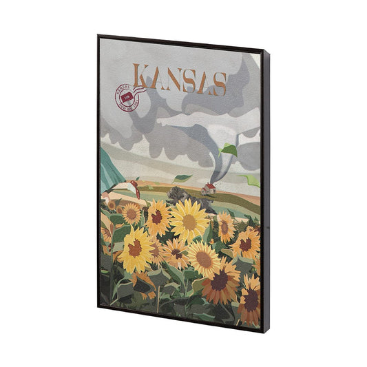 Mercana - Kansas Go USA SM by Mercana Studio a Hand Embellished Decograph Framed Art Print - 13765 view 2