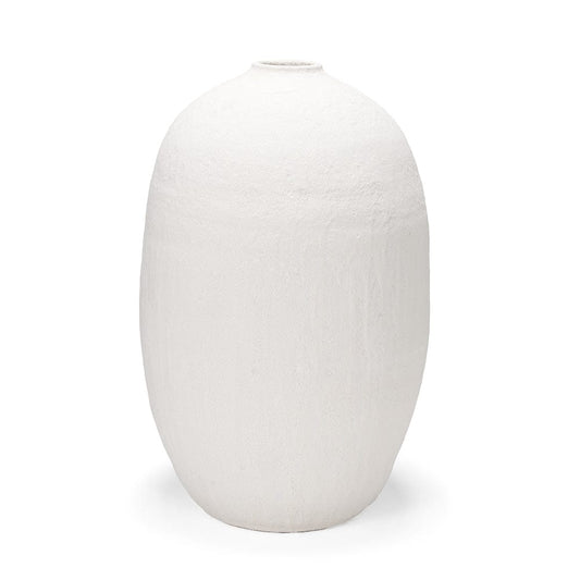 Mercana - Karakum II Large White Textured Ceramic Vase - 67679 view 1