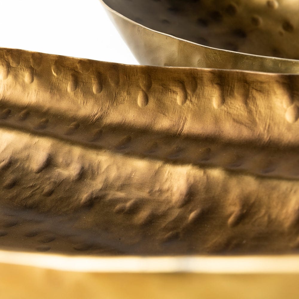 Mercana - Karmen Gold Hammered Oversized Bowls (Set of 2) - 69075_CLOSEOUT view 4