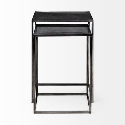 Mercana - Kasey 17.7L x 12.6W x 24.4H Galvanized Metal Nesting Accent Tables (Set of 2) - 69338 view 2