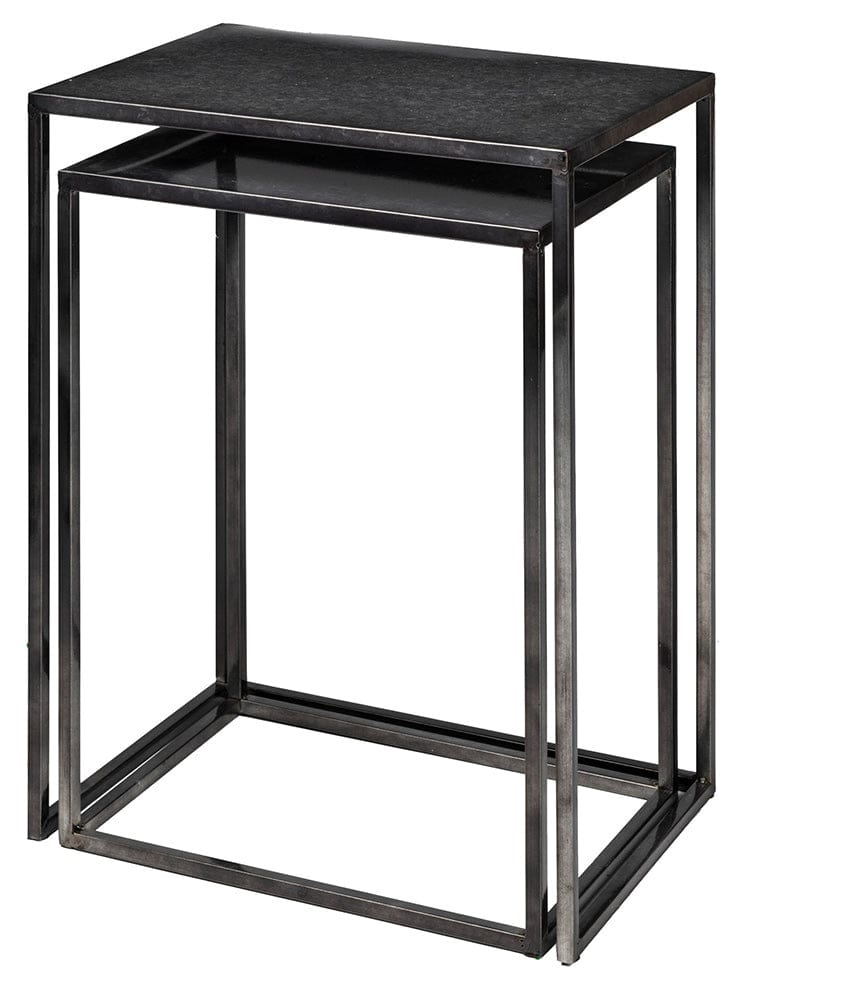 Mercana - Kasey 17.7L x 12.6W x 24.4H Galvanized Metal Nesting Accent Tables (Set of 2) - 69338 view 5