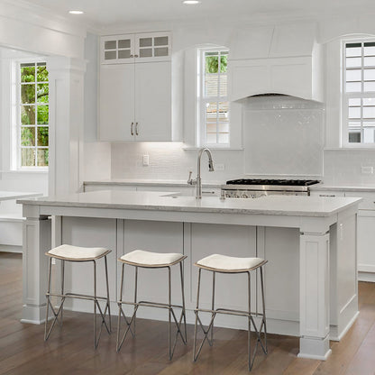 Mercana - Katniss 26" Total Height Cream Fabric Seat Gold Metal Frame Counter Stool - 68465 view 11