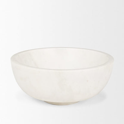 Mercana - Katora Large Premium Solid White Marble Bowl - 70940 view 2