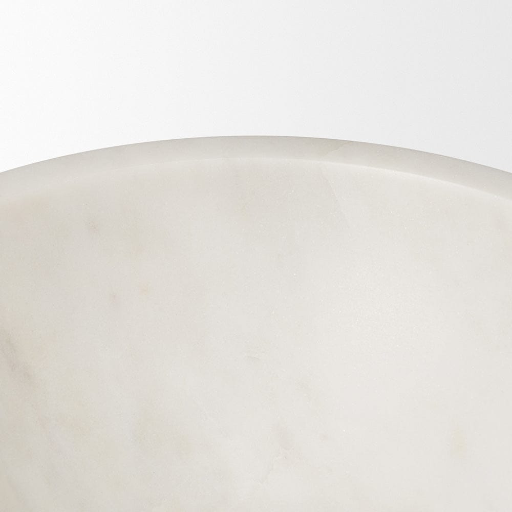 Mercana - Katora Large Premium Solid White Marble Bowl - 70940 view 3
