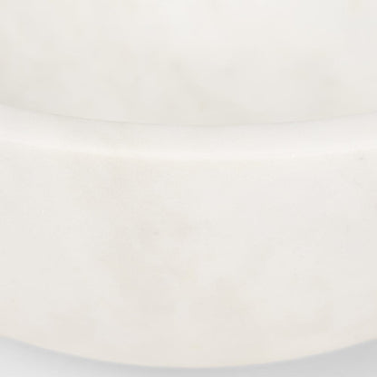 Mercana - Katora Large Premium Solid White Marble Bowl - 70940 view 4