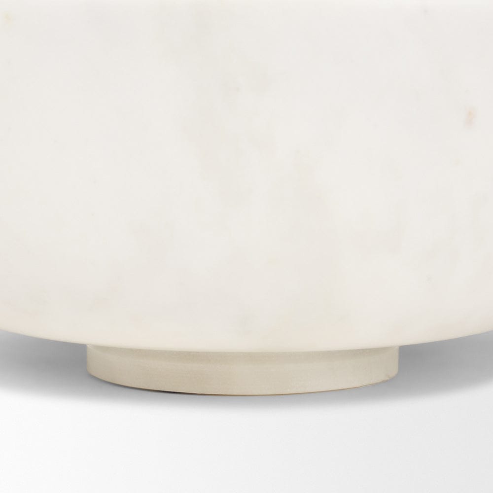 Mercana - Katora Large Premium Solid White Marble Bowl - 70940 view 6