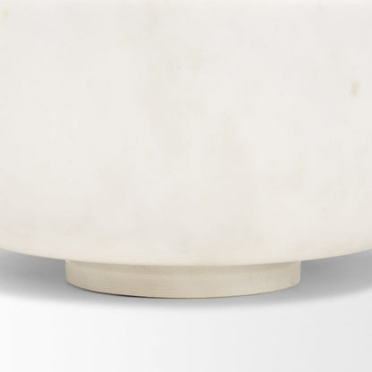 Mercana - Katora Large Premium Solid White Marble Bowl - 70940 view 6