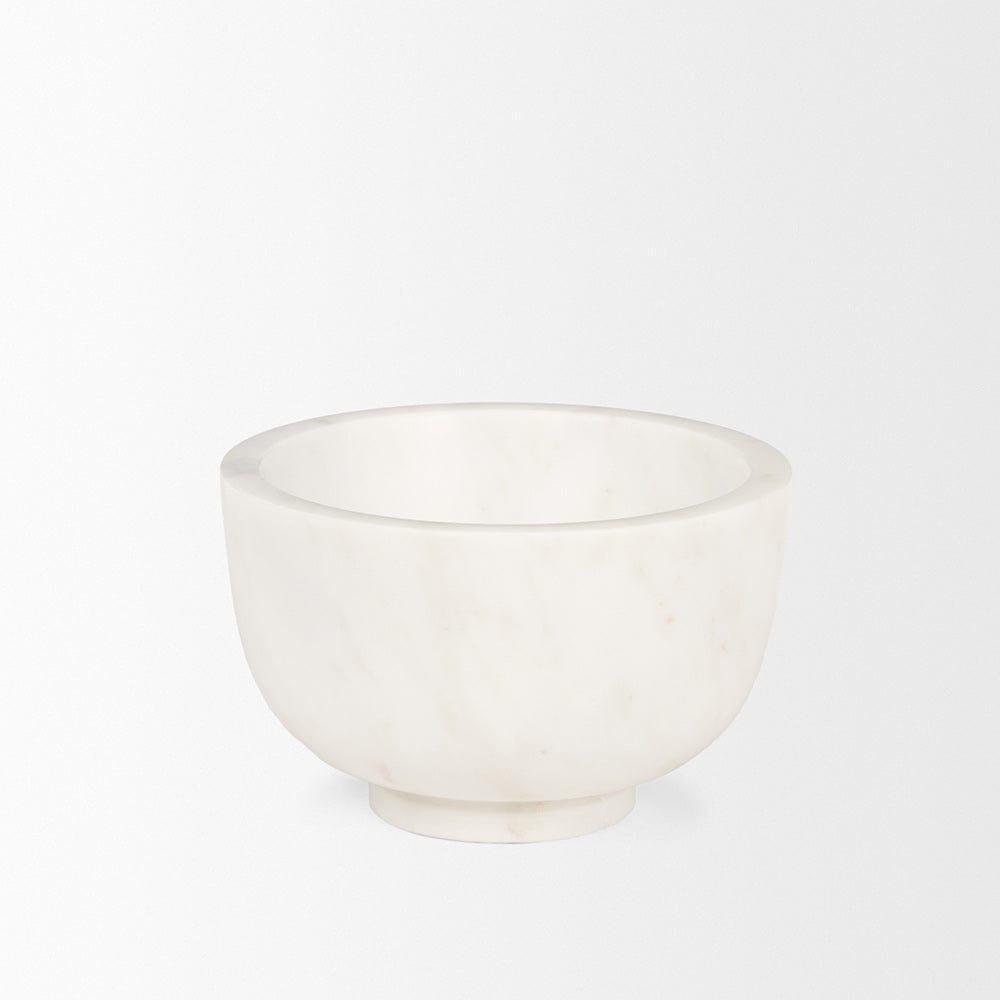Mercana - Katora Small Premium Solid White Marble Bowl - 70937 view 2