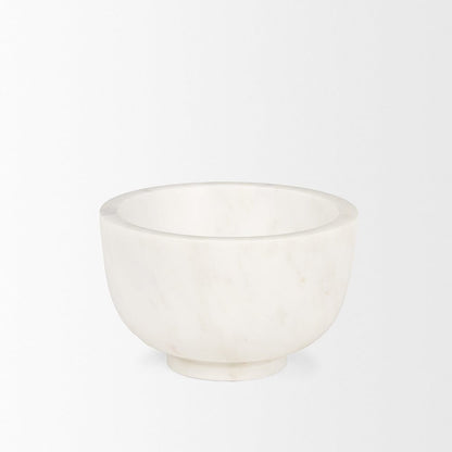 Mercana - Katora Small Premium Solid White Marble Bowl - 70937 view 2