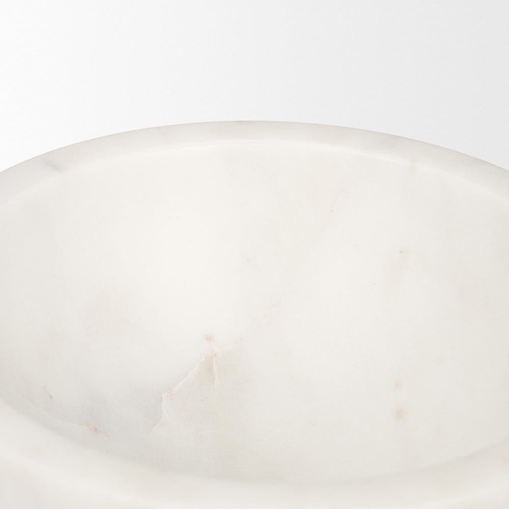 Mercana - Katora Small Premium Solid White Marble Bowl - 70937 view 3