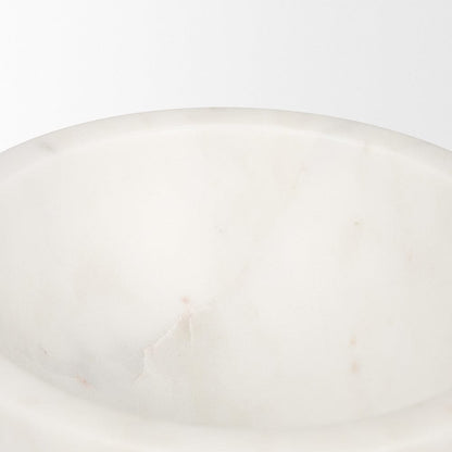 Mercana - Katora Small Premium Solid White Marble Bowl - 70937 view 3