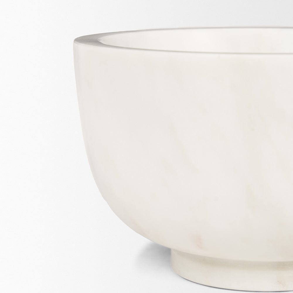 Mercana - Katora Small Premium Solid White Marble Bowl - 70937 view 5
