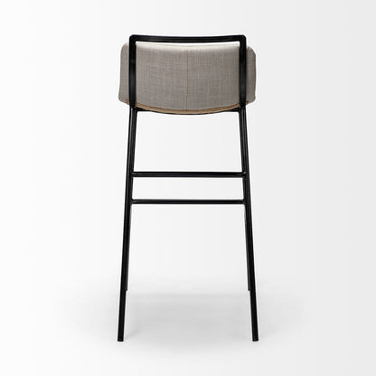 Mercana - Kavalan 37.5" Total Height Beige Upholstered Seat Gray Metal Frame Bar Stool - 68088 view 3