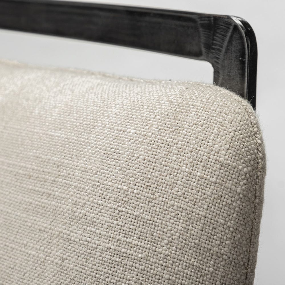 Mercana - Kavalan 37.5" Total Height Beige Upholstered Seat Gray Metal Frame Bar Stool - 68088 view 6