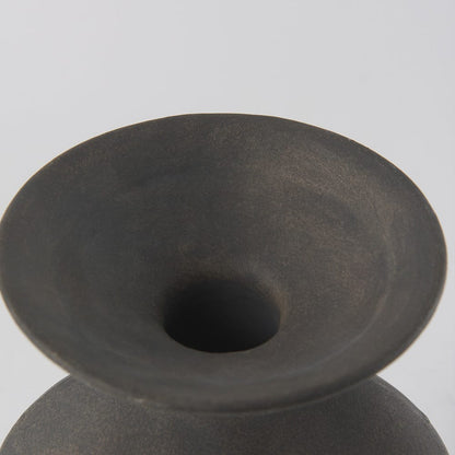 Mercana - Kaz 6.7L x 5.5W x 11.2H Earthy Brown Ceramic Vase - 69810 view 6