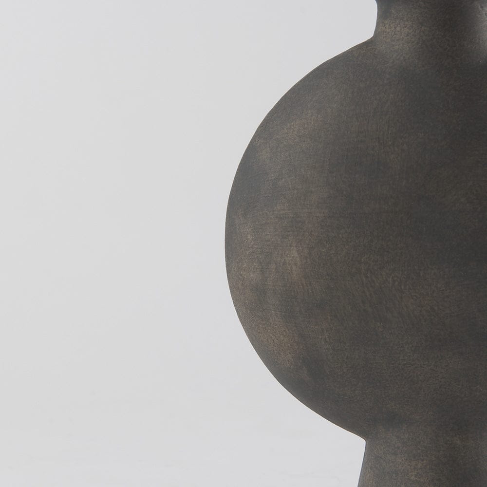 Mercana - Kaz 6.7L x 5.5W x 11.2H Earthy Brown Ceramic Vase - 69810 view 8