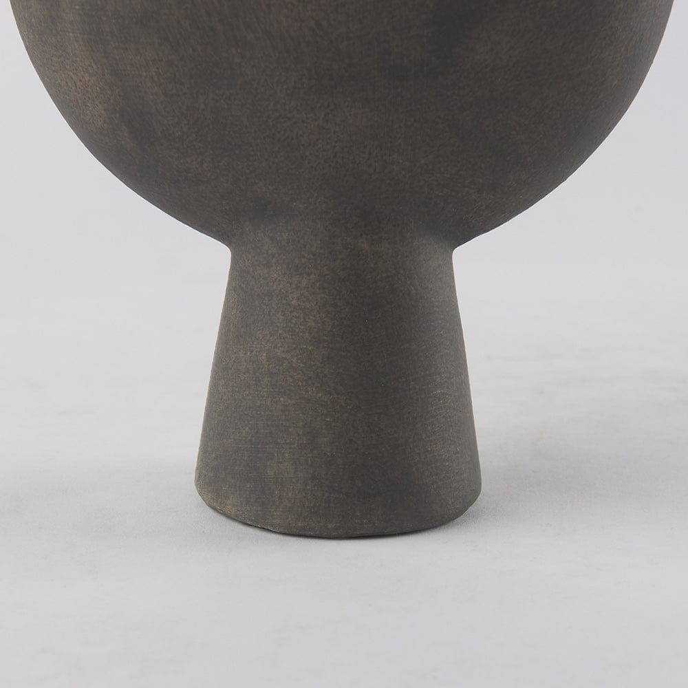 Mercana - Kaz 6.7L x 5.5W x 11.2H Earthy Brown Ceramic Vase - 69810 view 9