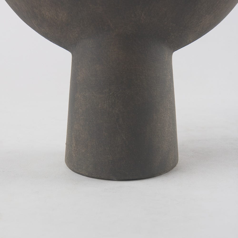 Mercana - Kaz 8.3L x 3.9W x 16.7H Earthy Brown Ceramic Vase - 69812 view 8