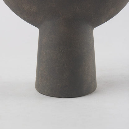 Mercana - Kaz 8.3L x 3.9W x 16.7H Earthy Brown Ceramic Vase - 69812 view 8