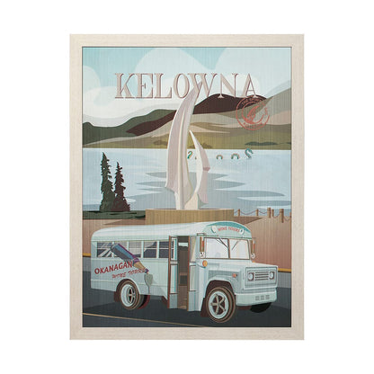 Mercana - Kelowna Go Canada L by Mercana Studio a Hand Embellished Framed Art Decograph Print - 13782 view 1