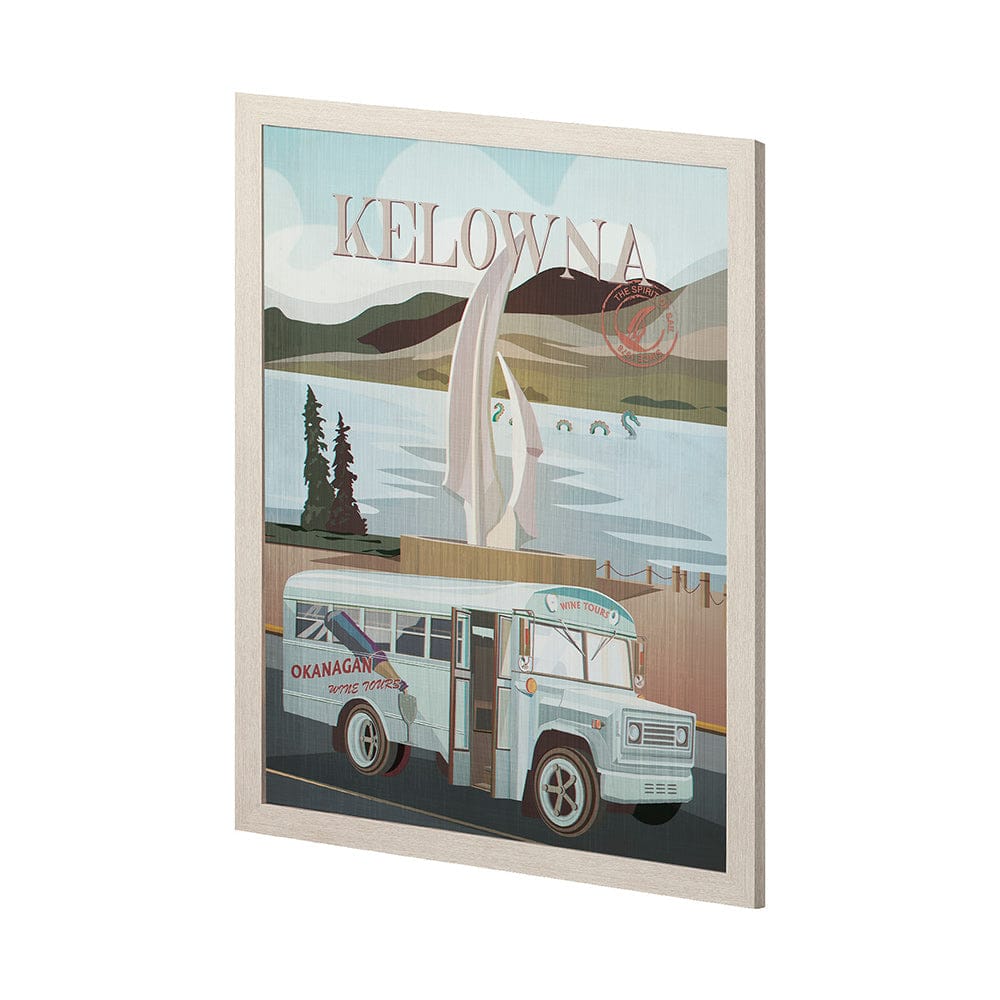 Mercana - Kelowna Go Canada L by Mercana Studio a Hand Embellished Framed Art Decograph Print - 13782 view 2