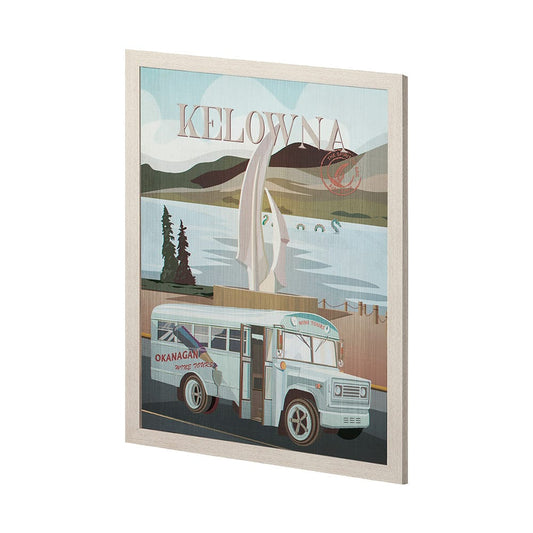 Mercana - Kelowna Go Canada L by Mercana Studio a Hand Embellished Framed Art Decograph Print - 13782 view 2