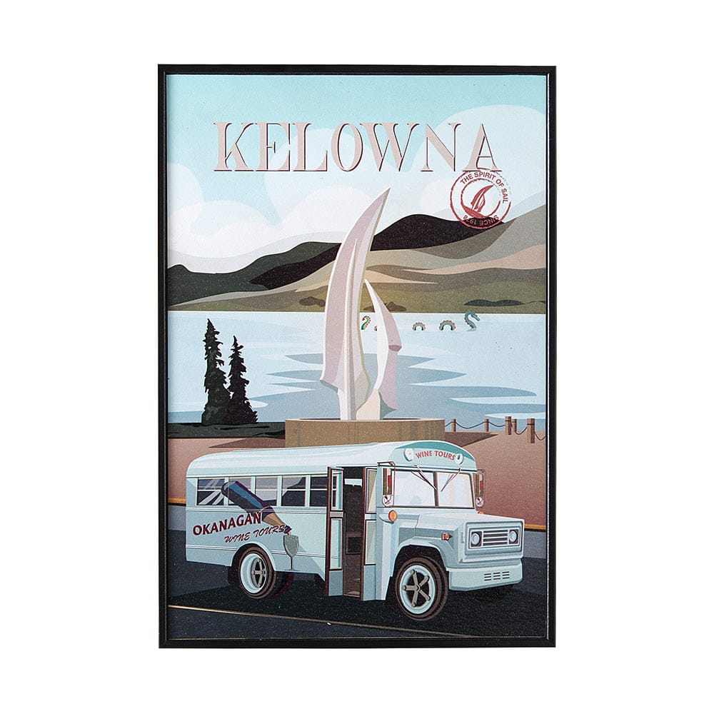 Mercana - Kelowna Go Canada S by Mercana Studio a Hand Embellished Framed Art Decograph Print - 13762 view 1