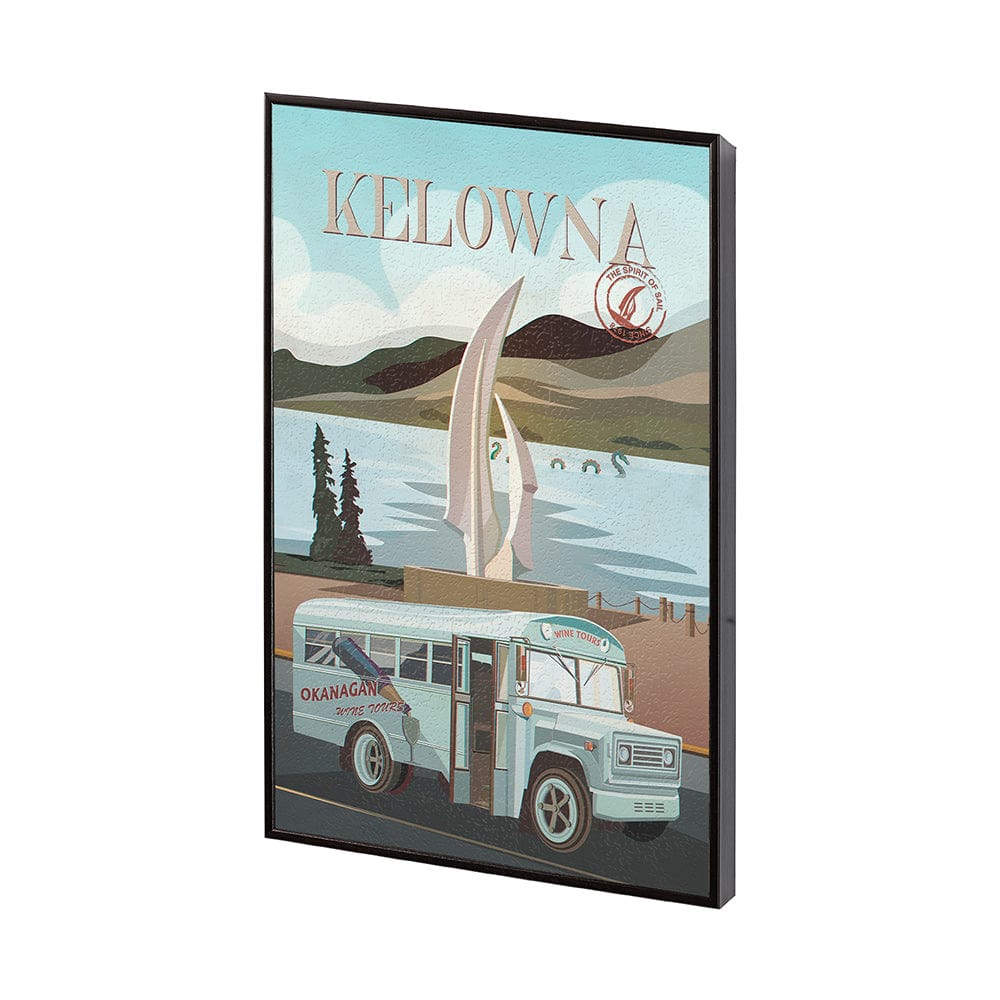 Mercana - Kelowna Go Canada S by Mercana Studio a Hand Embellished Framed Art Decograph Print - 13762 view 2