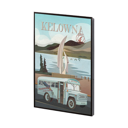 Mercana - Kelowna Go Canada S by Mercana Studio a Hand Embellished Framed Art Decograph Print - 13762 view 2