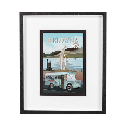 Mercana - Kelowna Go Canada SM by Mercana Studio a Hand Embellished Decograph Framed Art Print - 13772 view 1