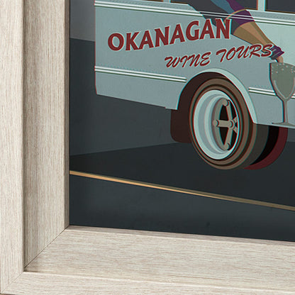 Mercana - Kelowna Go Canada XL by Mercana Studio a Hand Embellished Decograph Framed Art Print under Glass - 13795 view 5
